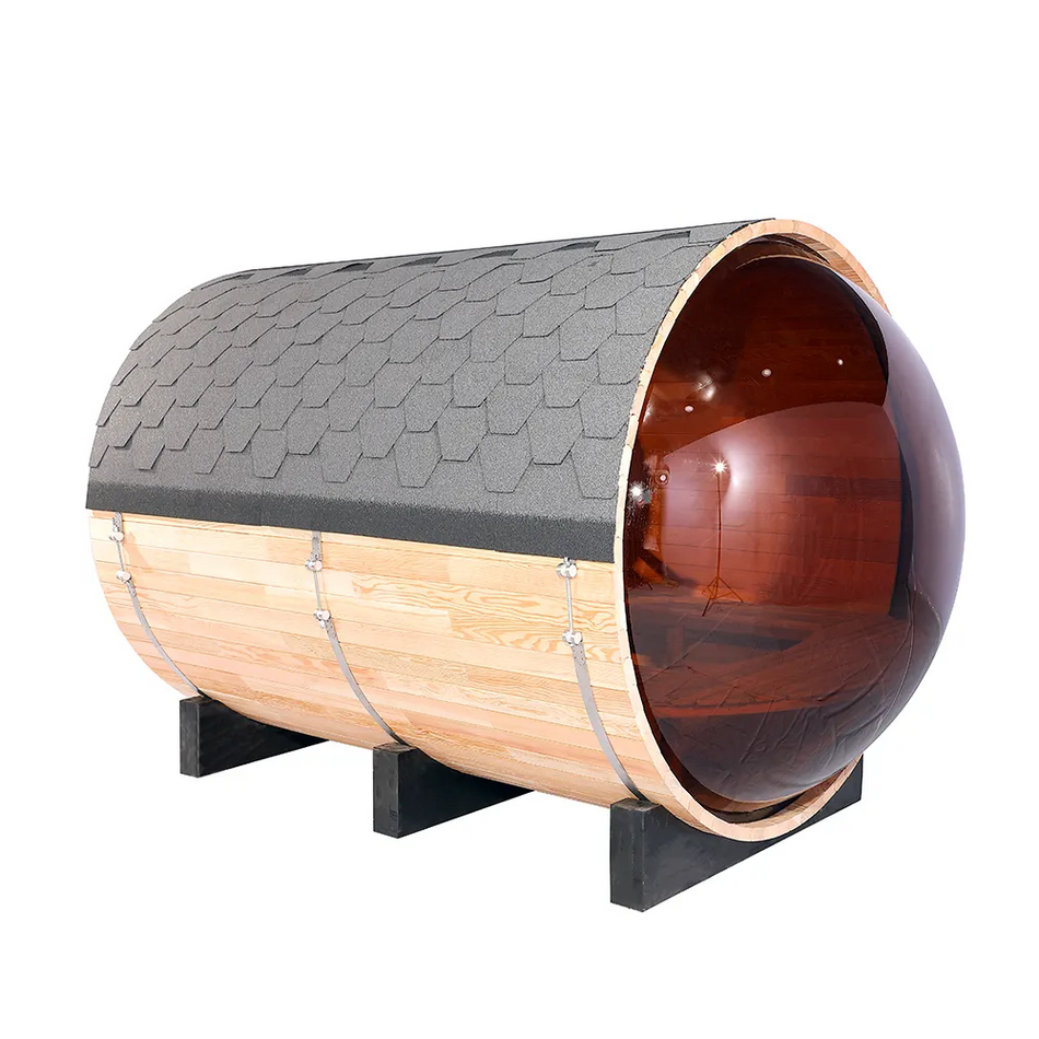 Solid Wood Outdoor Steam Barrel Sauna